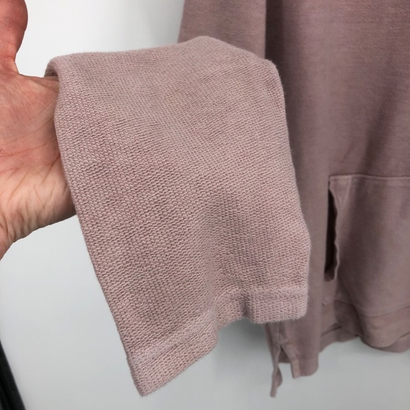 American Eagle Mens Hoodie Size Medium Pink Fade Sweatshirt Pockets Thick Knit - Picture 7 of 14